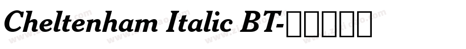 Cheltenham Italic BT字体转换